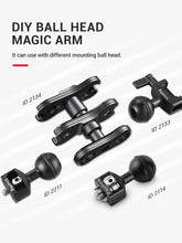 Load image into Gallery viewer, SmallRig friction articulating adjustable magic arm with Screw Ball head and NATO Clamp Ball head For Director Monitor Support